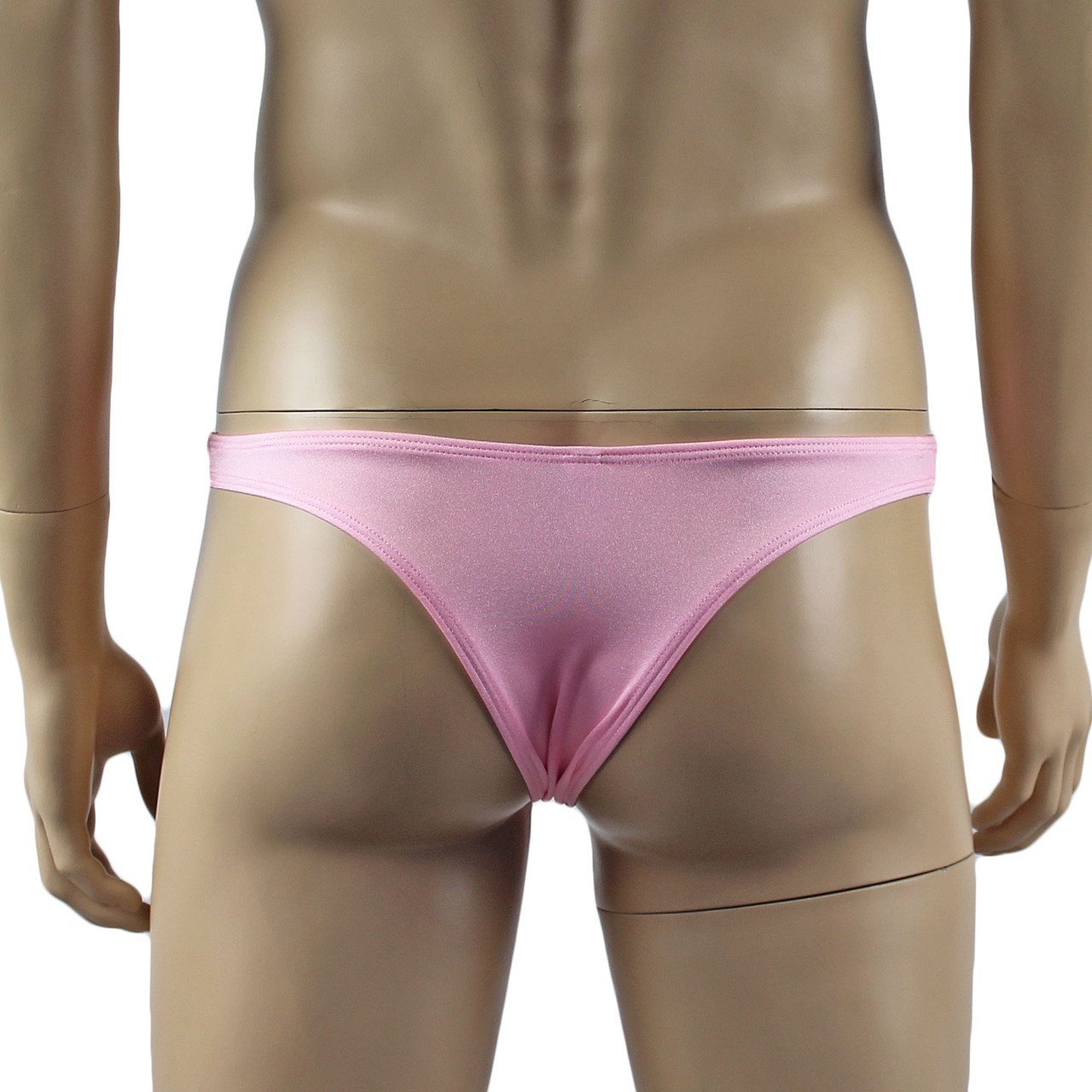 Male Penny Lingerie Bra Top with V Lace front and Capri Bikini (light pink plus other colours)