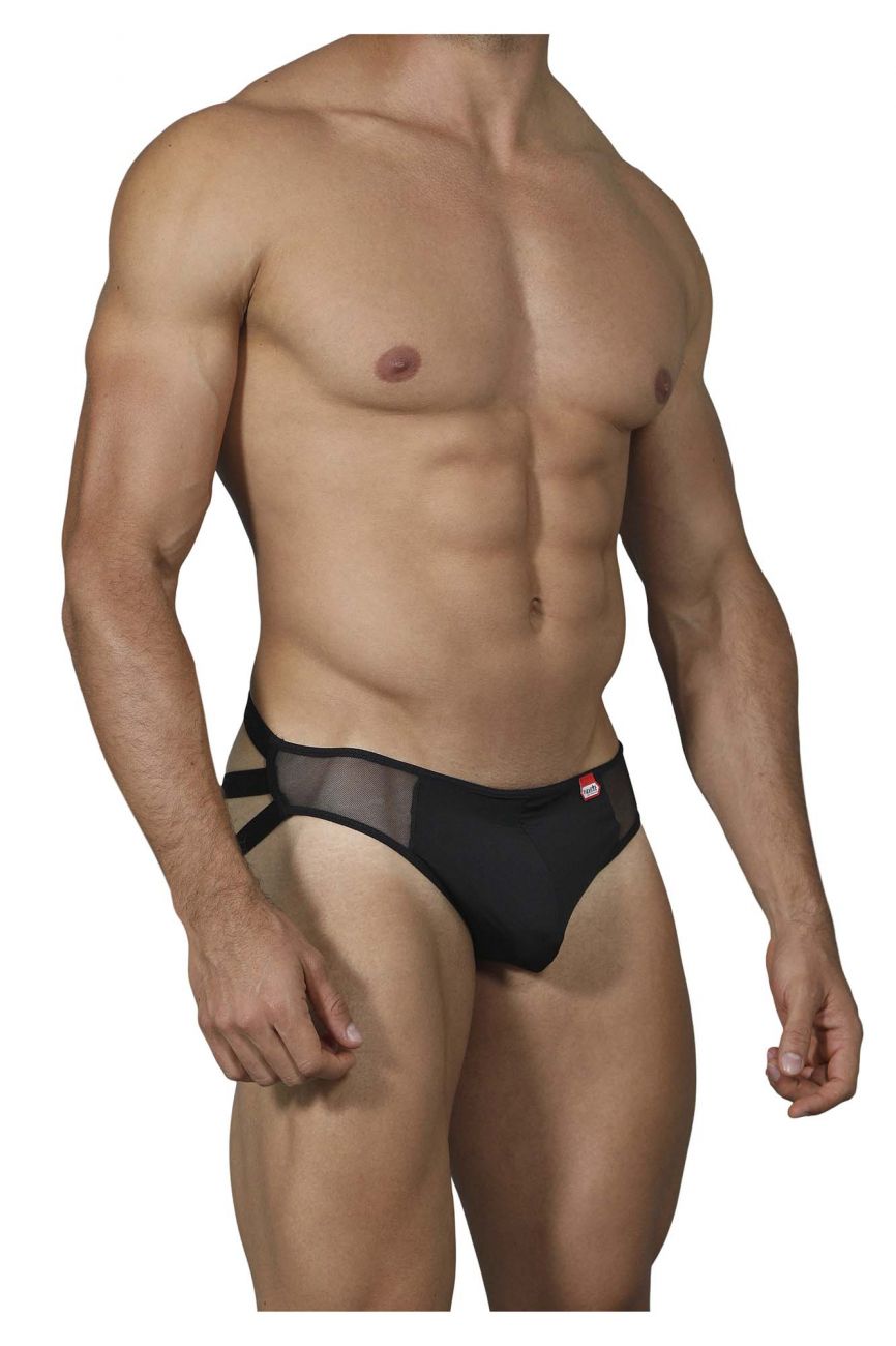 Pikante 0218 Attraction Ruched Briefs Black