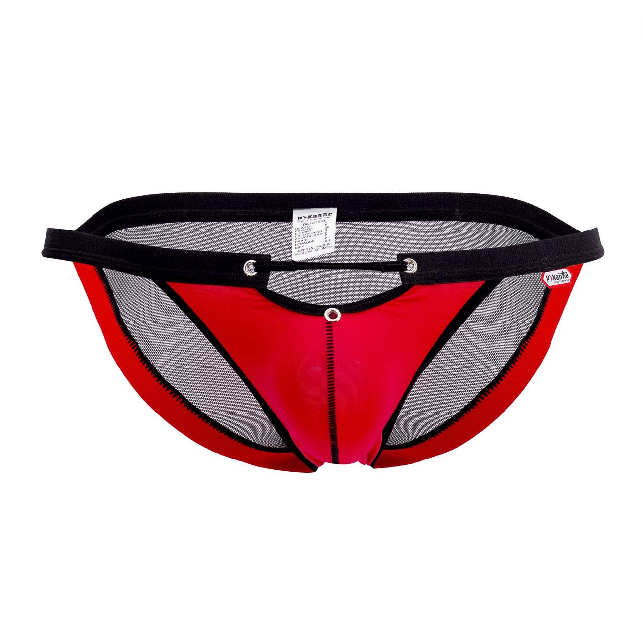 Pikante 0219 Explorers Mesh Bikini Red & Black