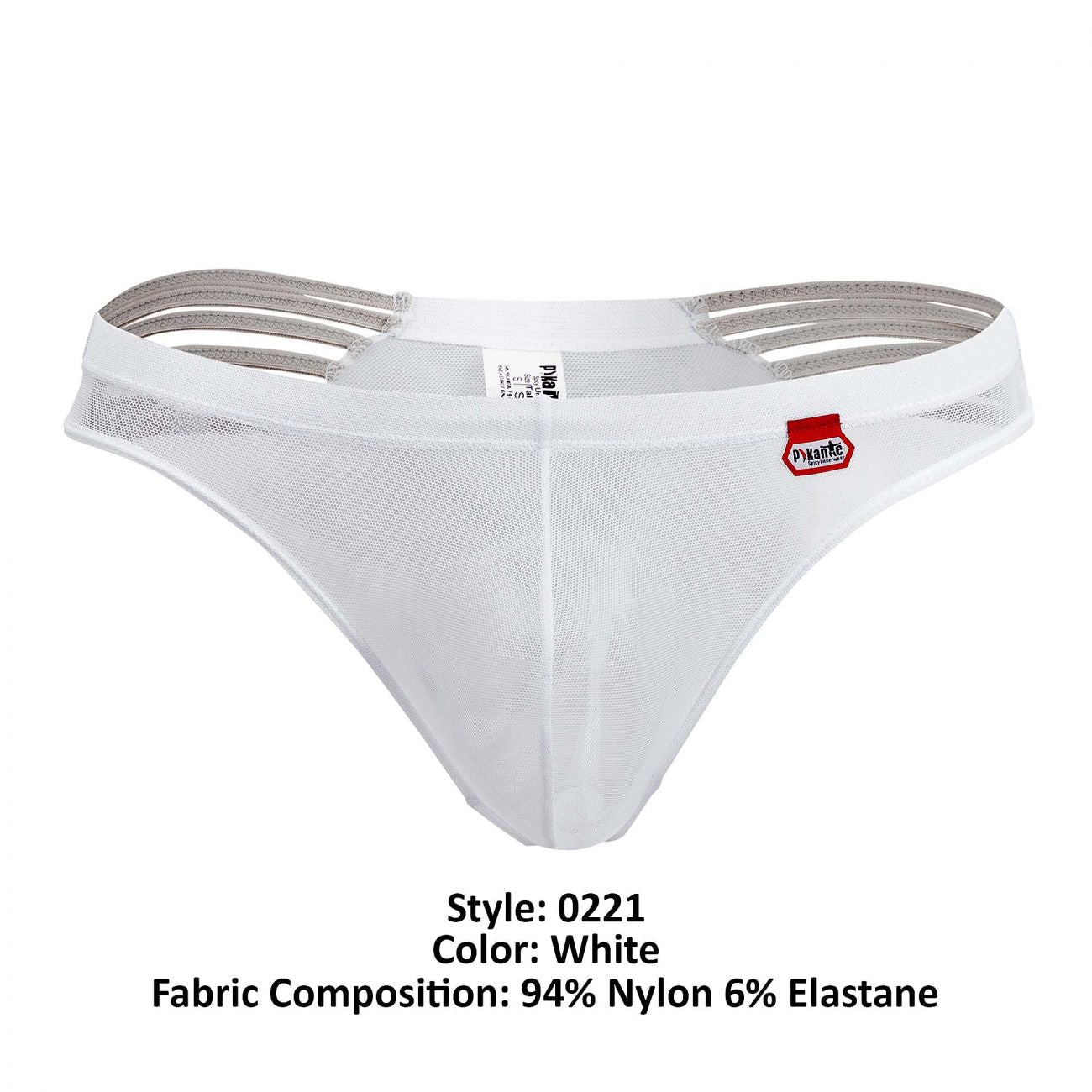 Pikante 0221 Energy Mesh Thongs White