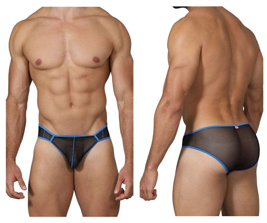 Pikante 0222 Communication Mesh Briefs Black