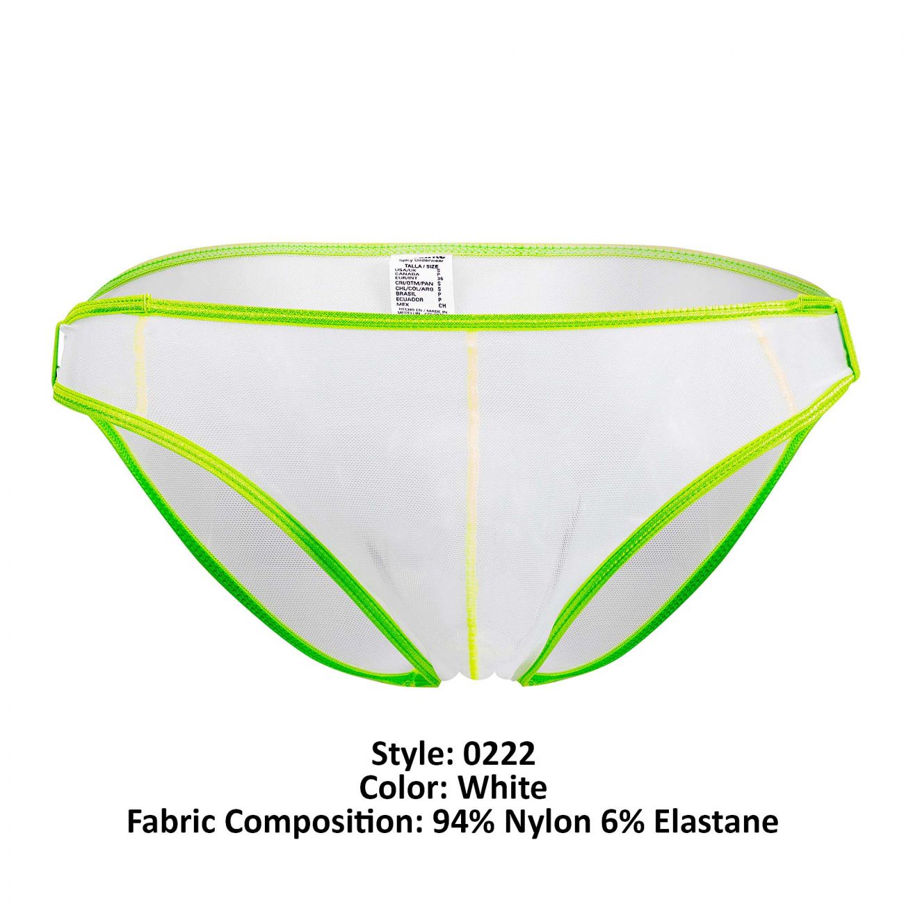Pikante 0222 Communication Mesh Briefs White