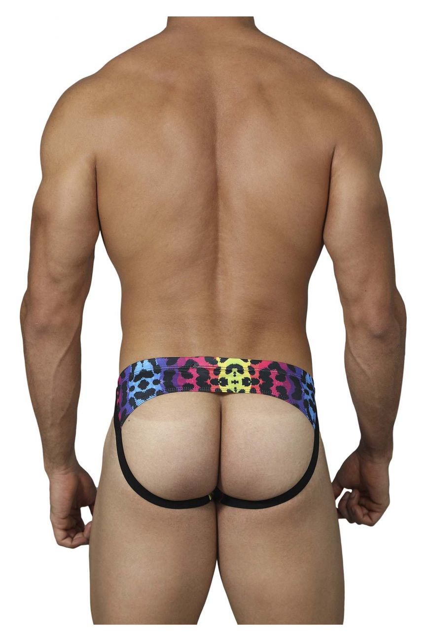 Pikante 0233 Compatibility Printed Jockstrap Black Mulit Coloured