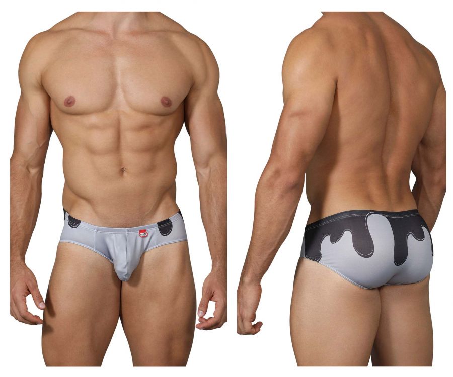 Pikante 0235 Buddies Printed Briefs Gray