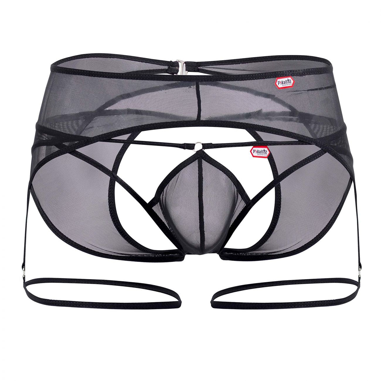 Pikante 0332 Attila Garter Jockstrap Black