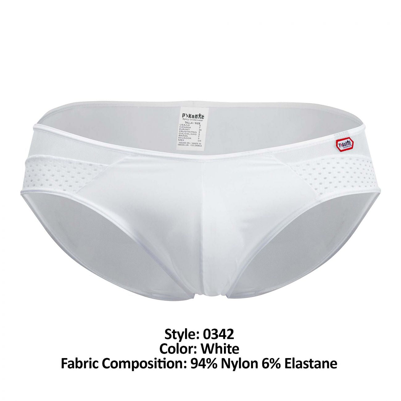Pikante 0342 Leonidas Mesh Briefs White