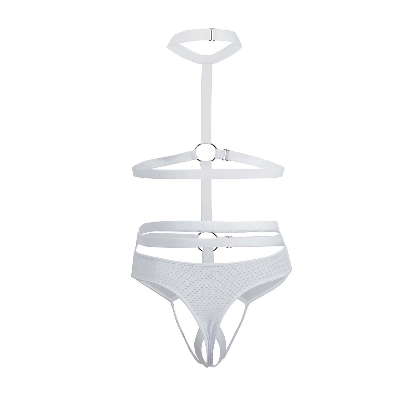 Pikante 0344 Decided Harness Thongs White