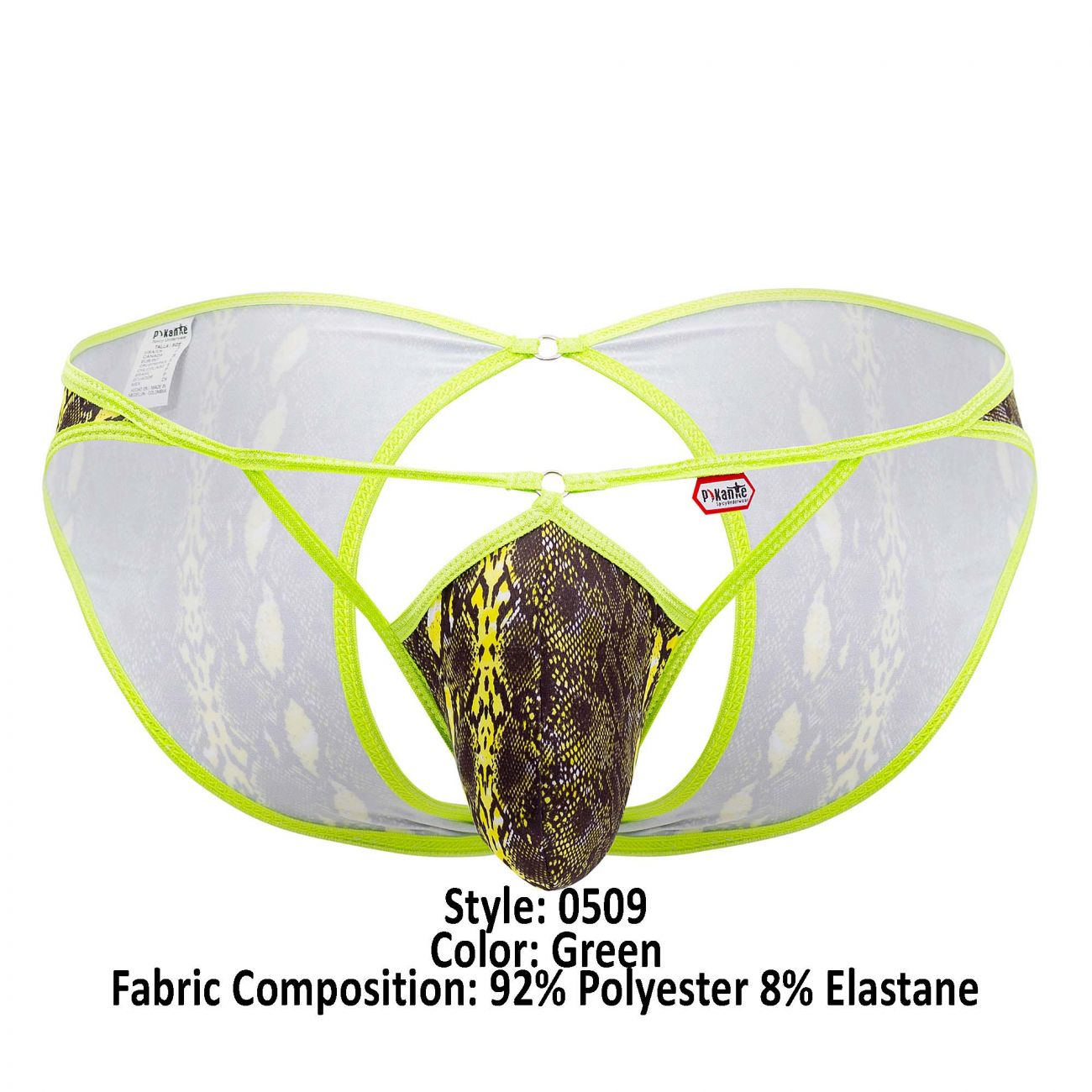 Pikante 0509 Neon Jockstrap Green