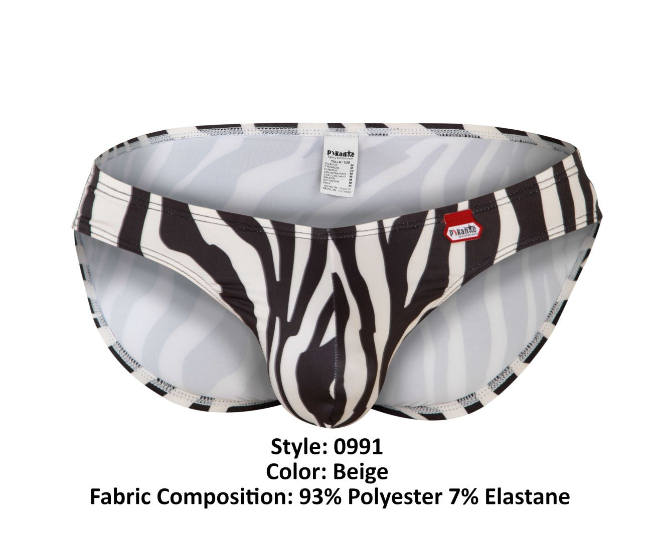 Pikante 0991 Yuba Bikini Beige Zebra