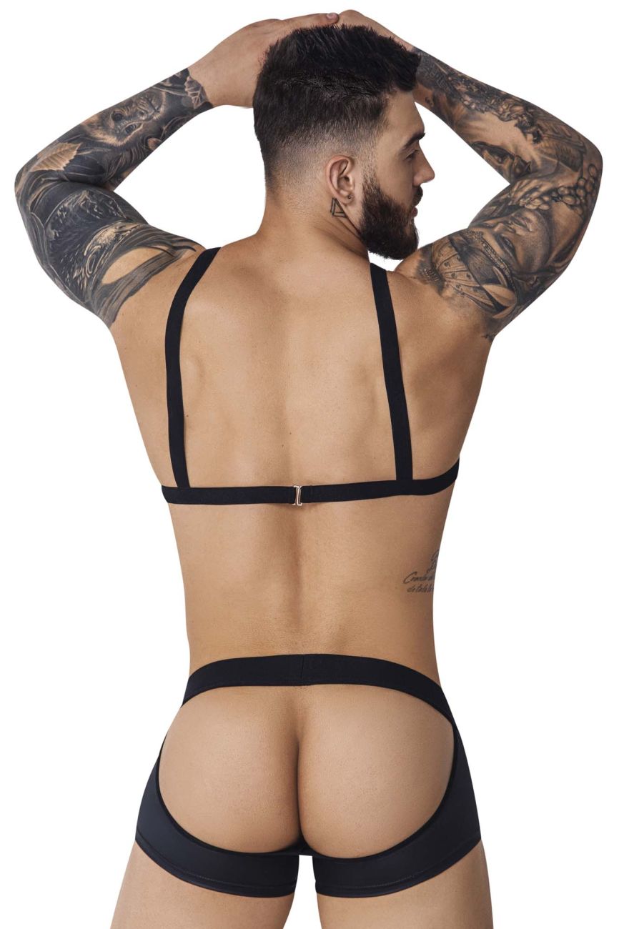 Pikante 1086 Hard Harness Jockstrap Black