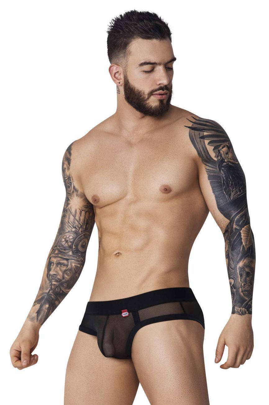 Pikante 1091 Burly Mesh Briefs Black