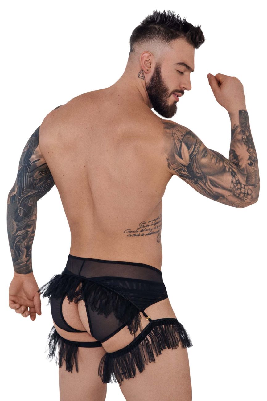 Pikante 1294 Greenman Jockstrap Black