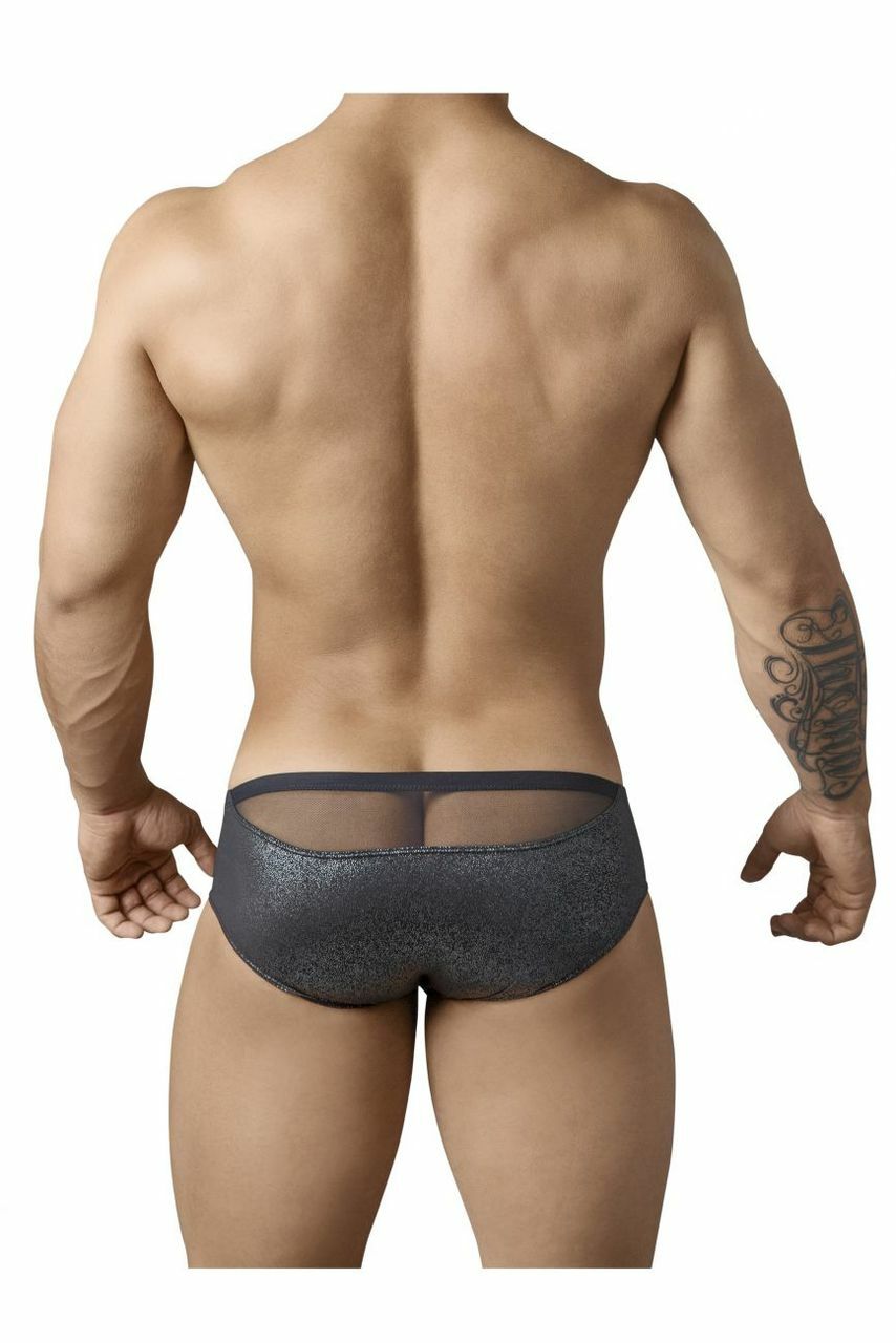 SALE - Mens Pikante Jordy Briefs with Snap Opening Front Black