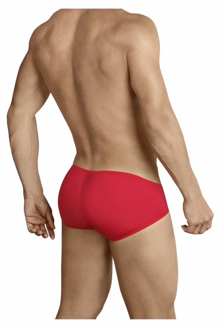 SALE - Mens Pikante Sheer Front Bikini Briefs Red