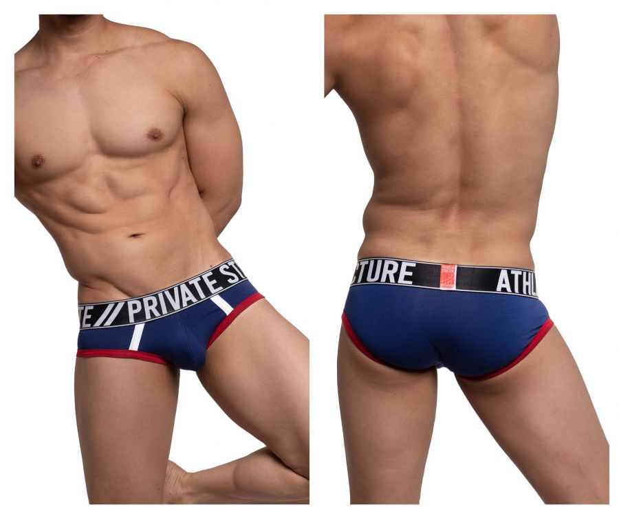 Private Structure BAUX4186 Athlete Mini Briefs Navy