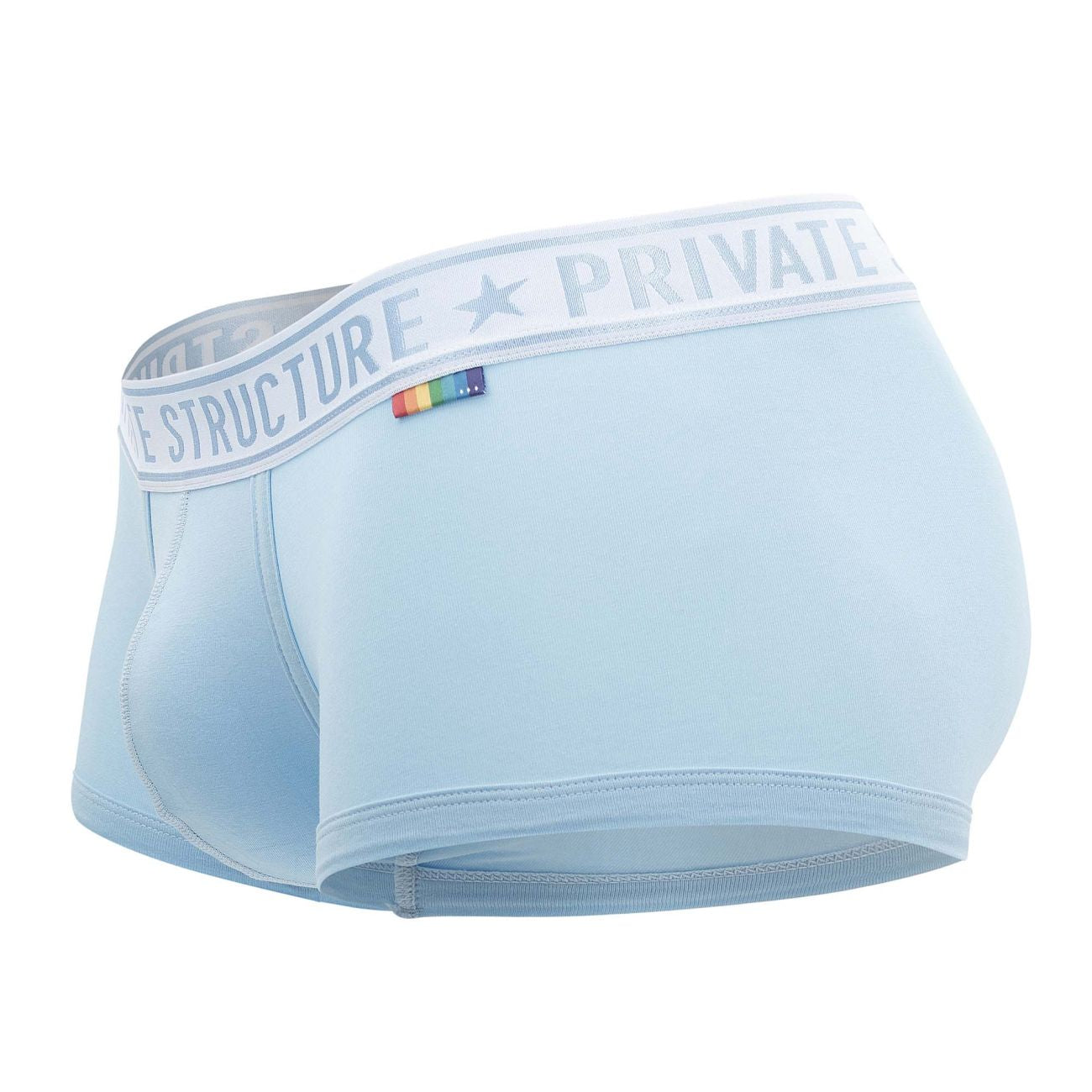 Private Structure EPUT4386 2PK Mid Waist Trunks Yellow and Blue
