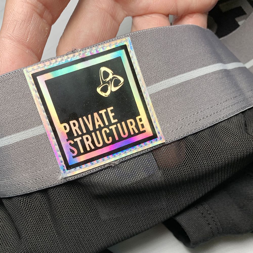 Private Structure MIUX4077 Momentum Orange Harness Mini Briefs Black
