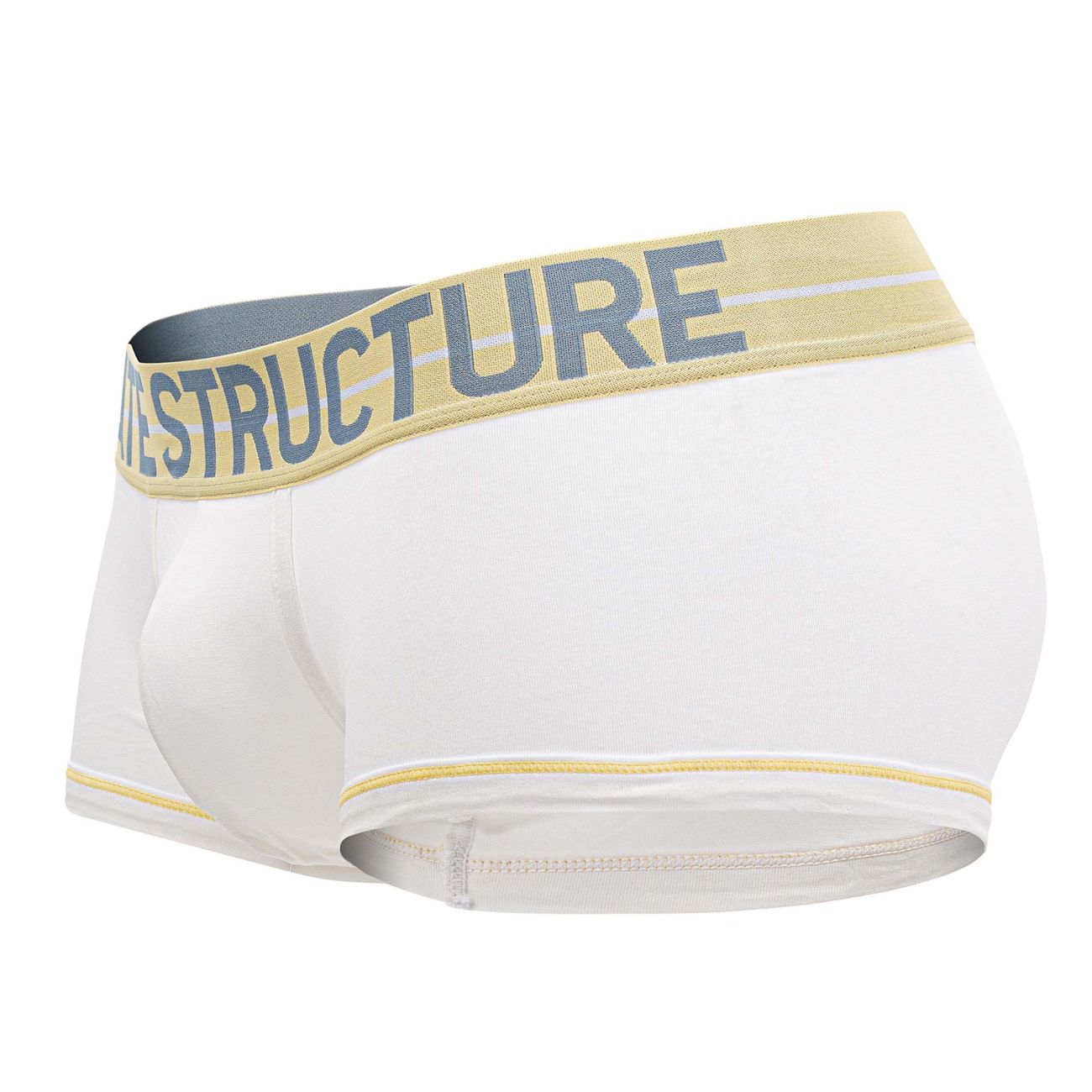 Private Structure MOUX4103 Mo Lite Mid Waist Trunks White