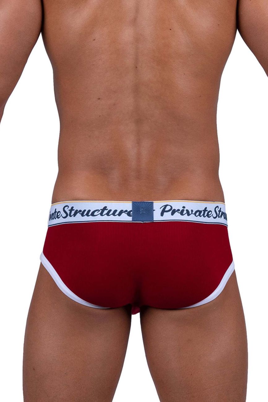 Private Structure SCUS4529 Classic Mid Waist Mini Briefs Red