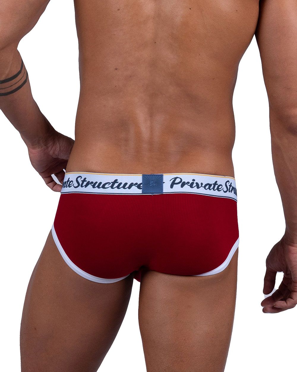 Private Structure SCUS4529 Classic Mid Waist Mini Briefs Red