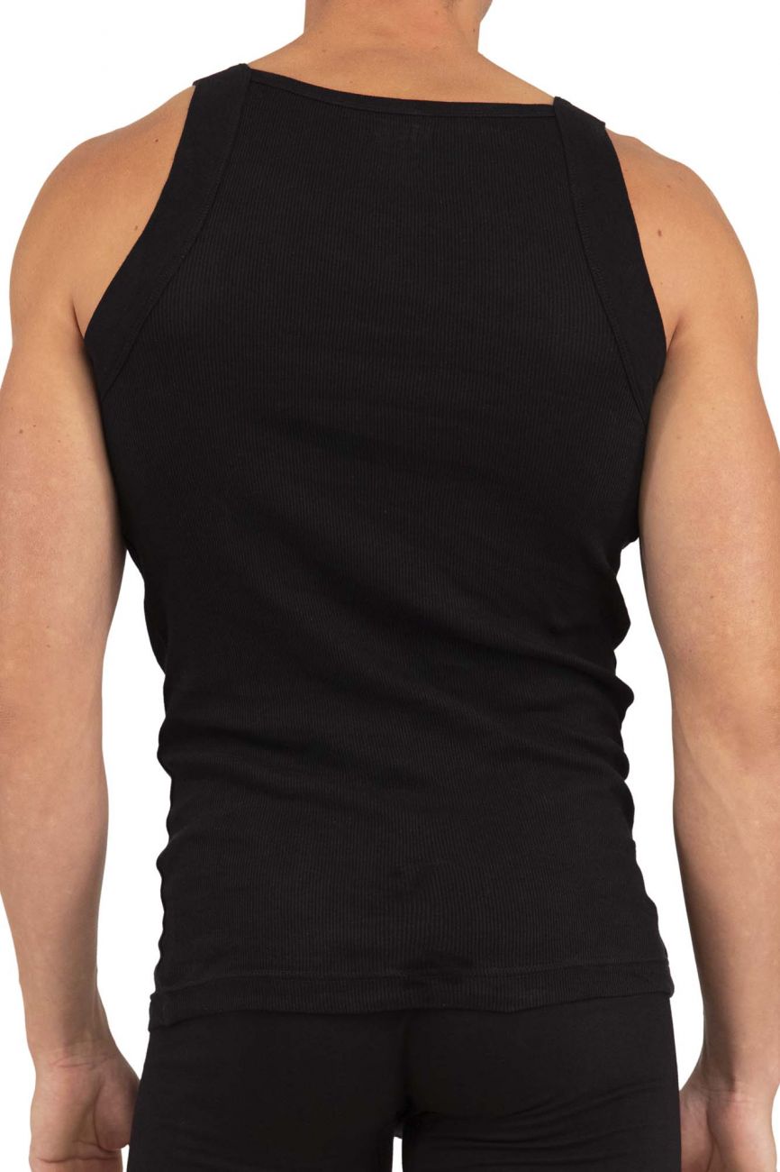 Rico 250503 3PK Modern Tank Top Black