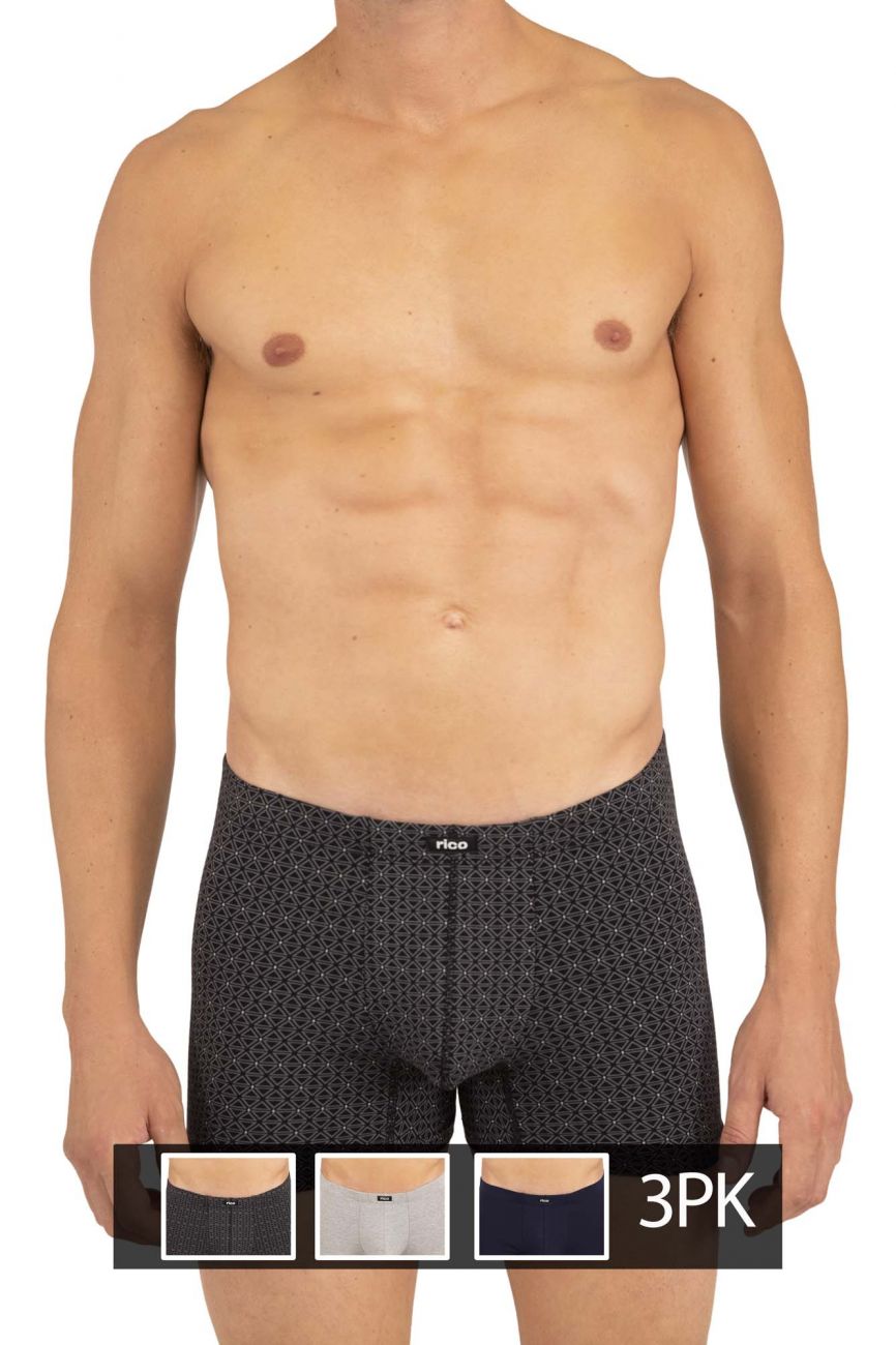 Rico 250709 3PK Stripes Boxer Briefs