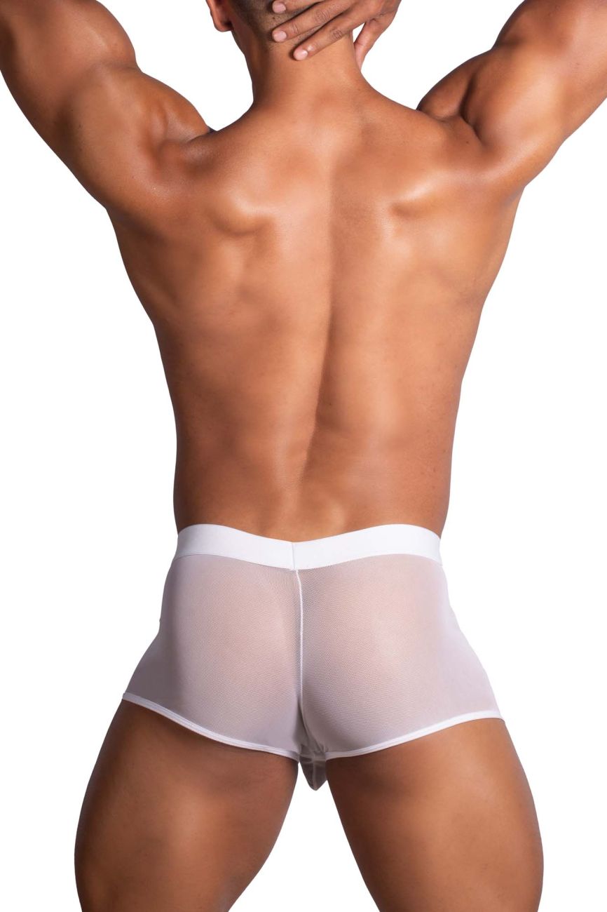 Roger Smuth RS072 Revealing Shaft Boxer Briefs Trunks White