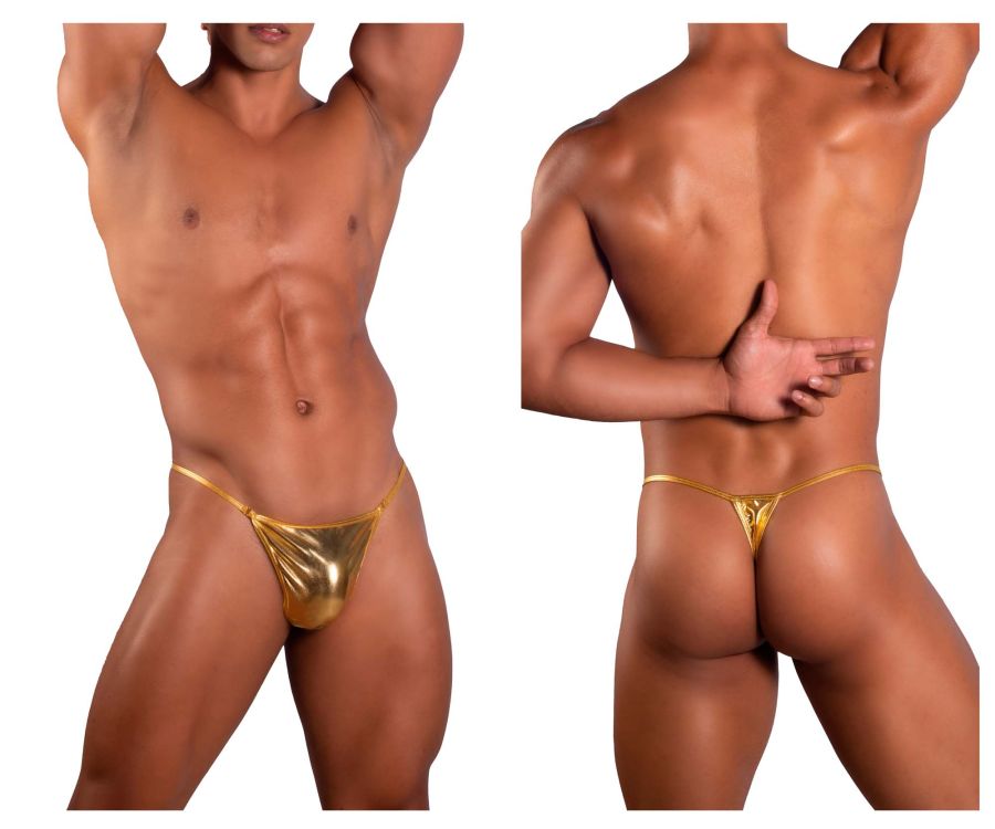 Roger Smuth RS078 Glitter Festival Thongs Gold