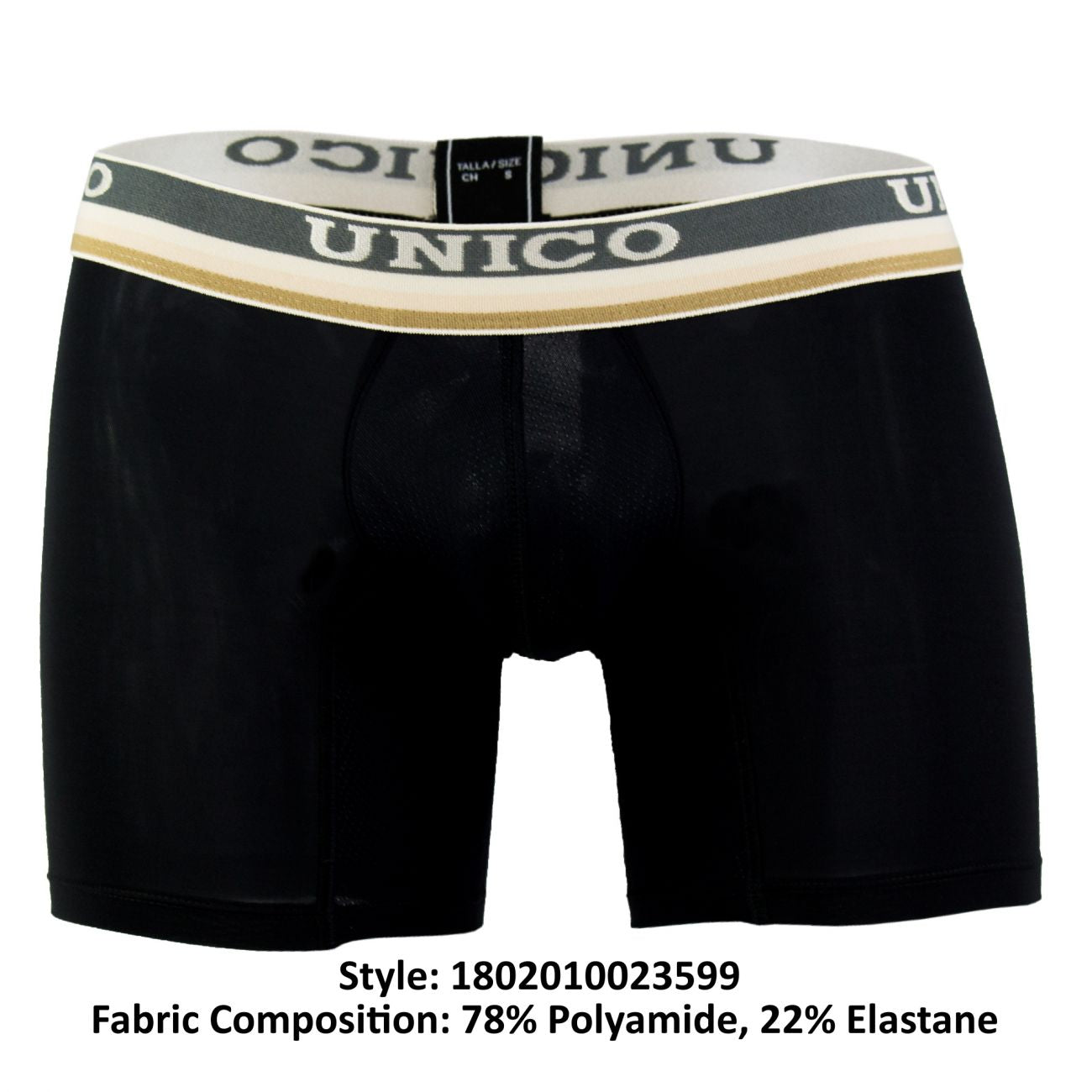 Unico 1802010023599 Boxer Briefs Visionario Black