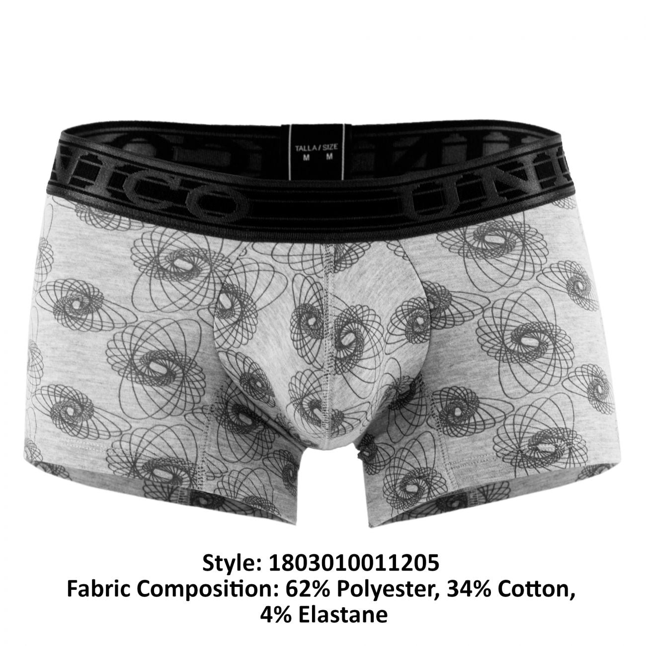 Unico 1803010011205 Boxer Briefs Psichobilly Gray