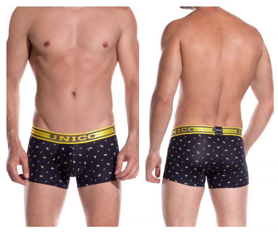 Unico 1902010013299 Trunks Unexpected Black Printed