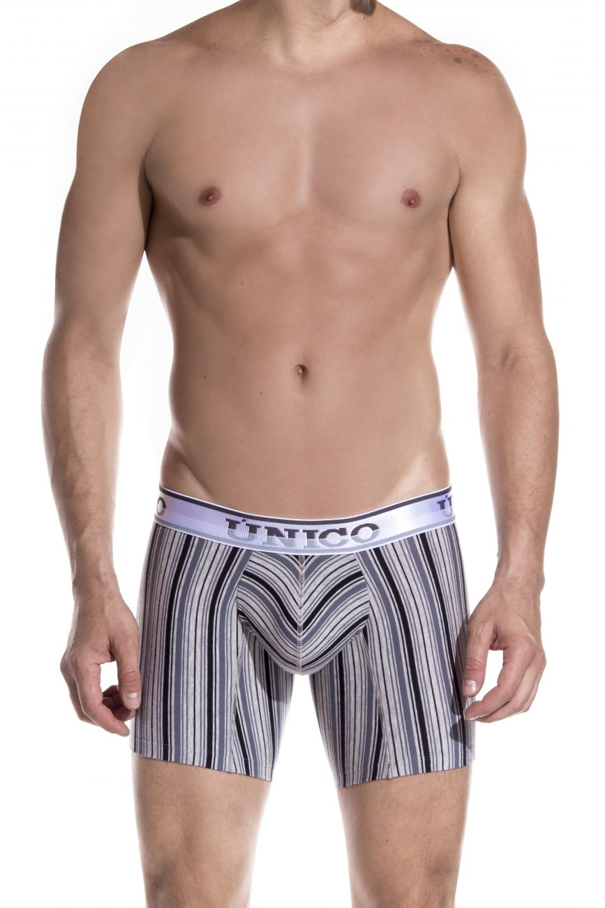 Unico 1902010020465 Boxer Briefs Mind Art Black-White