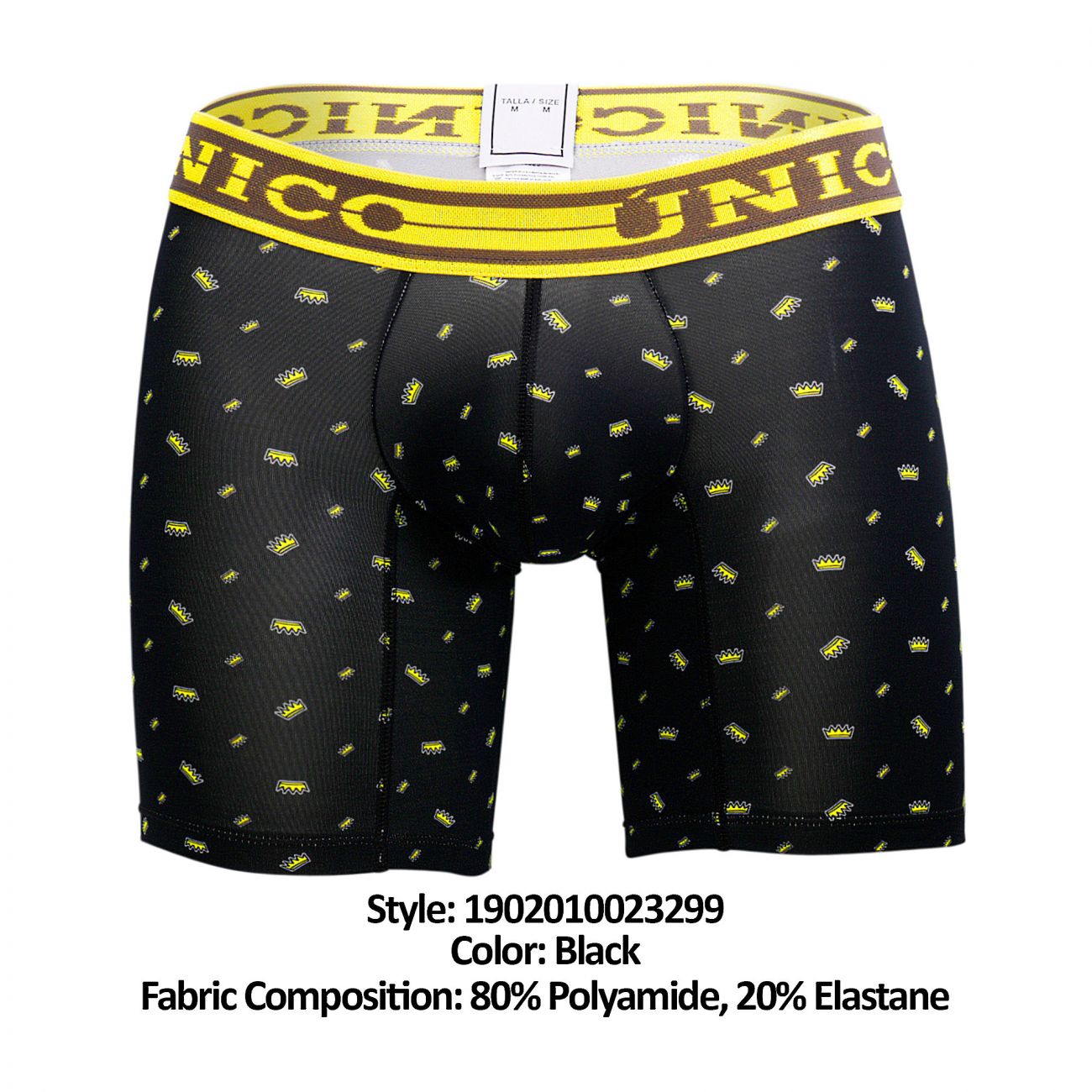 Unico 1902010023299 Boxer Briefs Unexpected Black Printed
