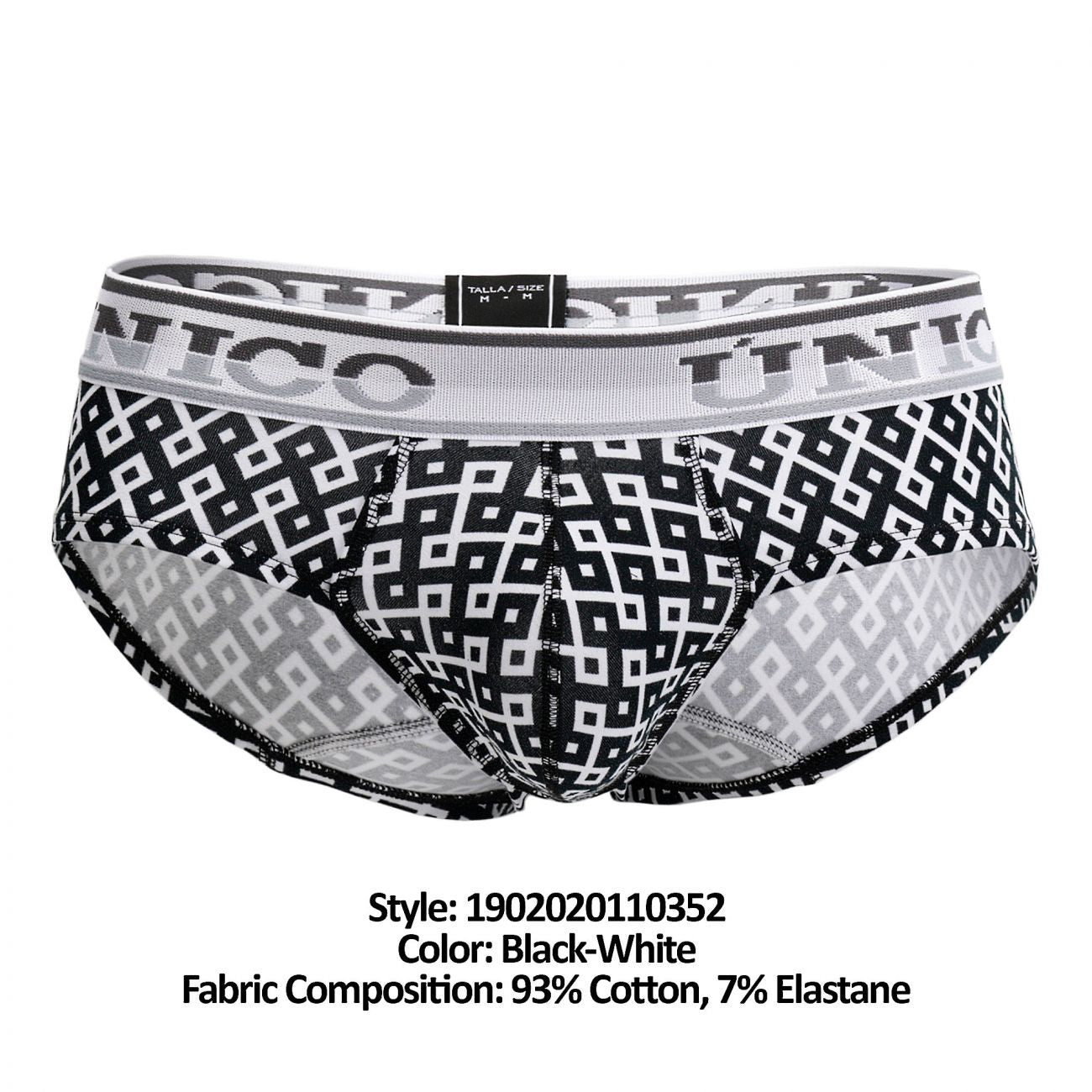 Unico 1902020110352 Briefs Realism Black-White