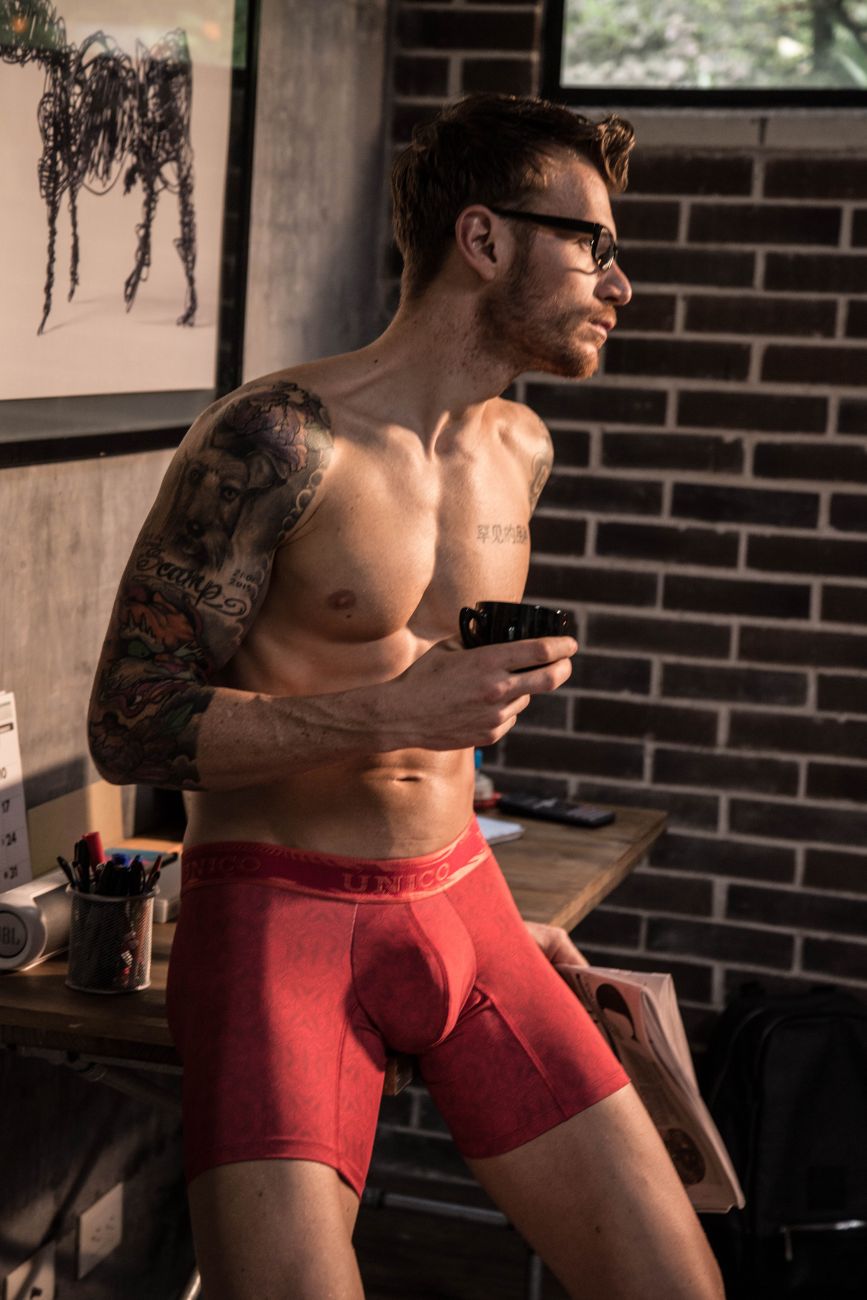 Unico 1906010022989 Boxer Briefs Agaba Red