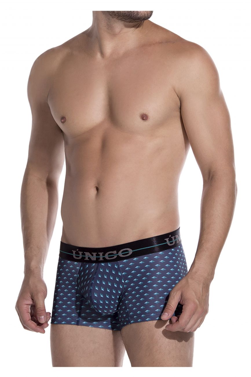Unico 1907010013629 Trunks Agata Blue Printed