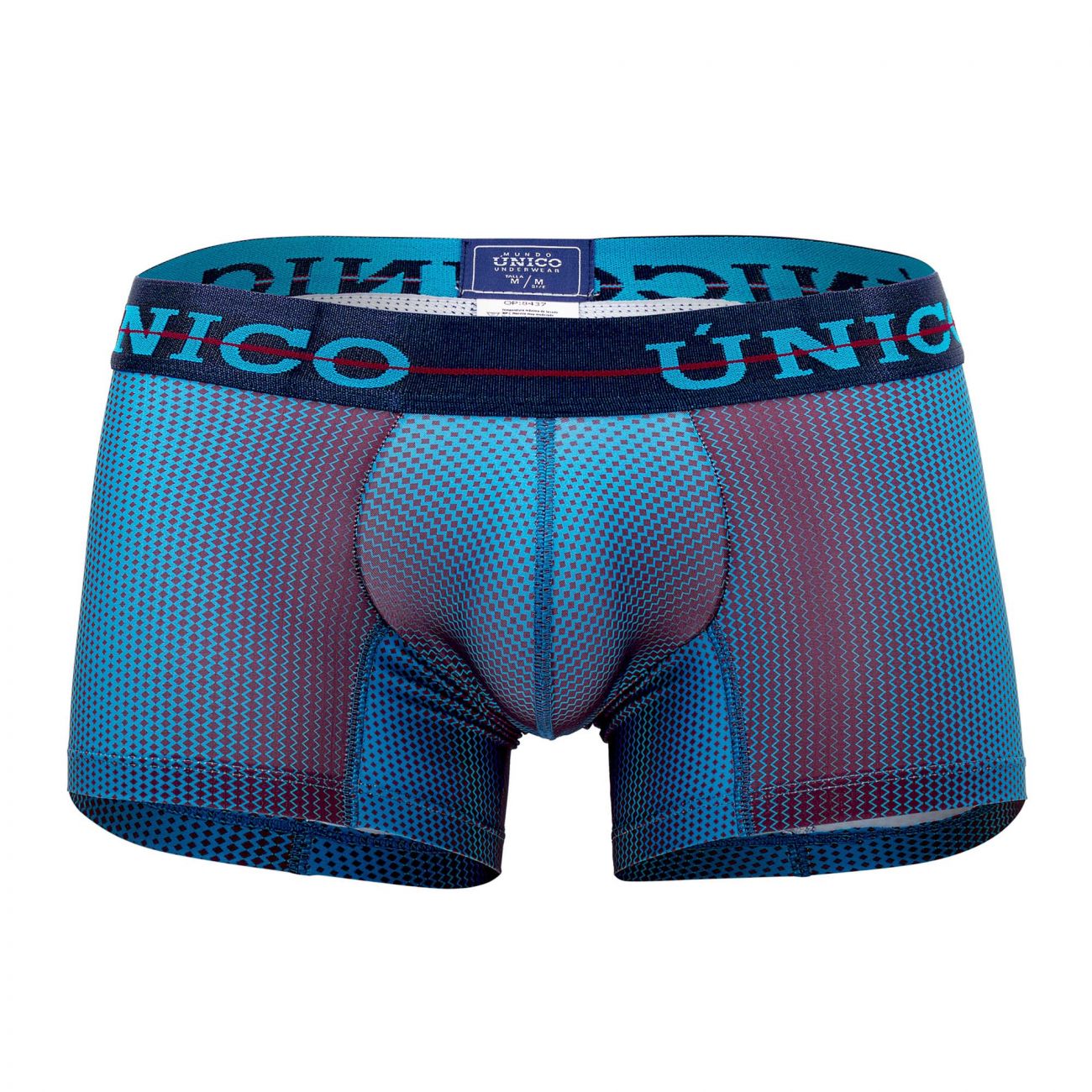 Unico 1907010014529 Trunks Tornasol Blue Printed