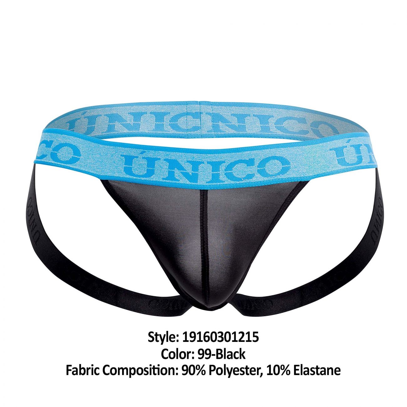 Unico 19160301215 COLORS Dinamico Jockstrap Black