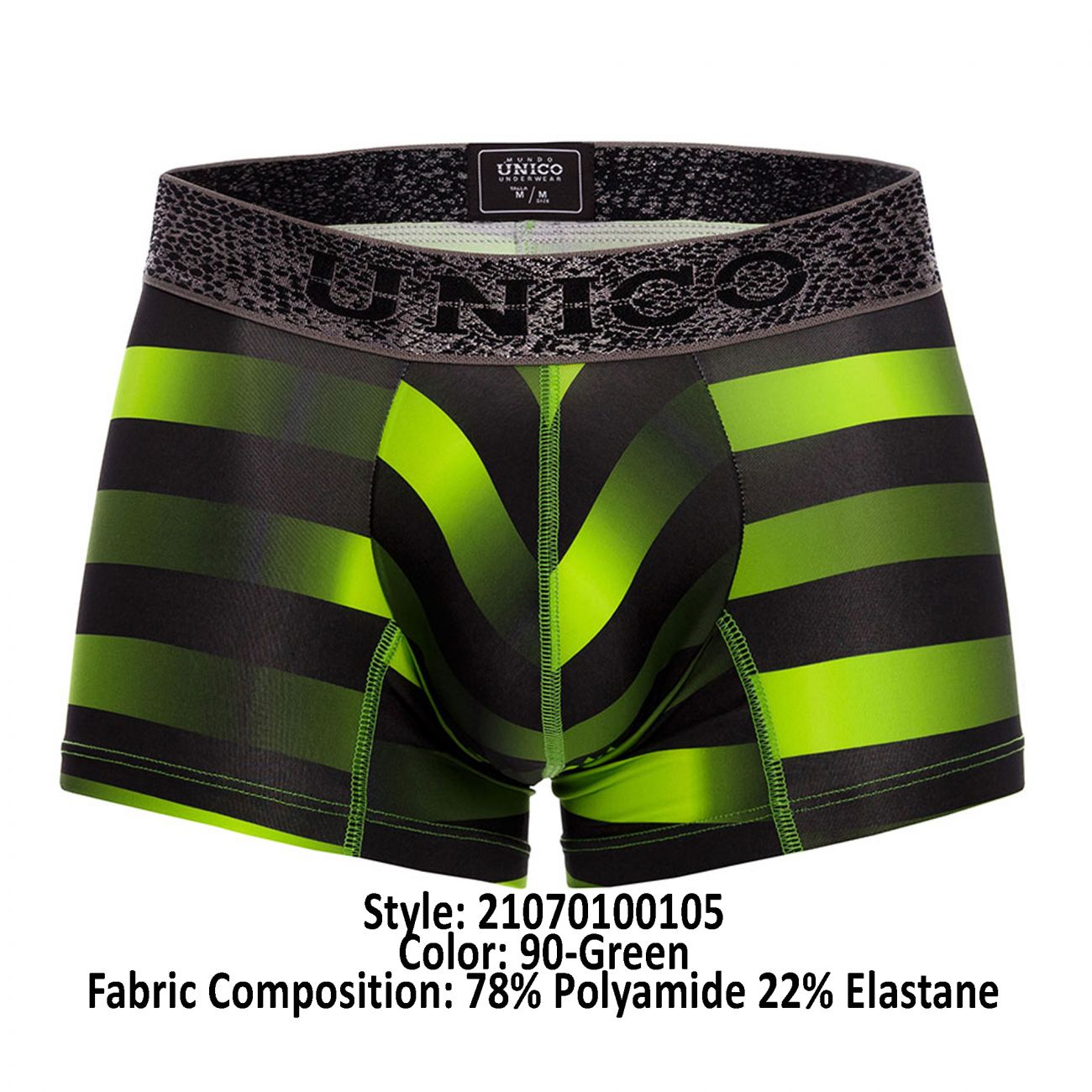 Unico 21070100105 Hive Trunks Green Printed