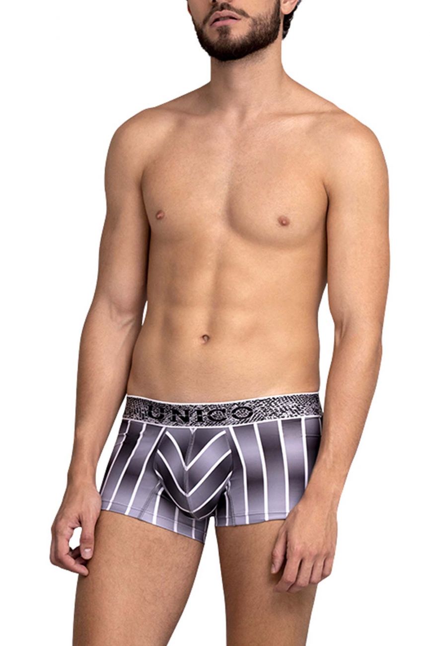 Unico 21070100121 Stripy Trunks Gray Printed