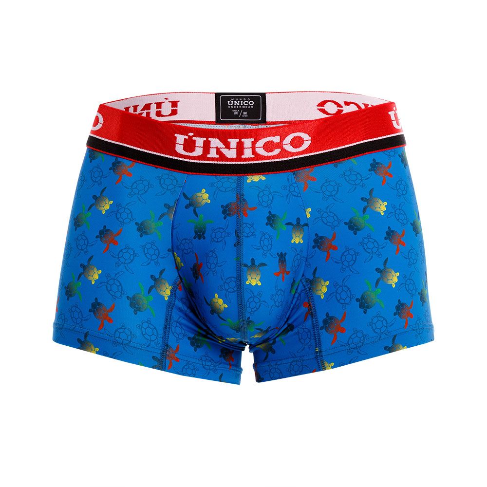 Unico 21100100103 Marine Trutles Trunks Blue Printed