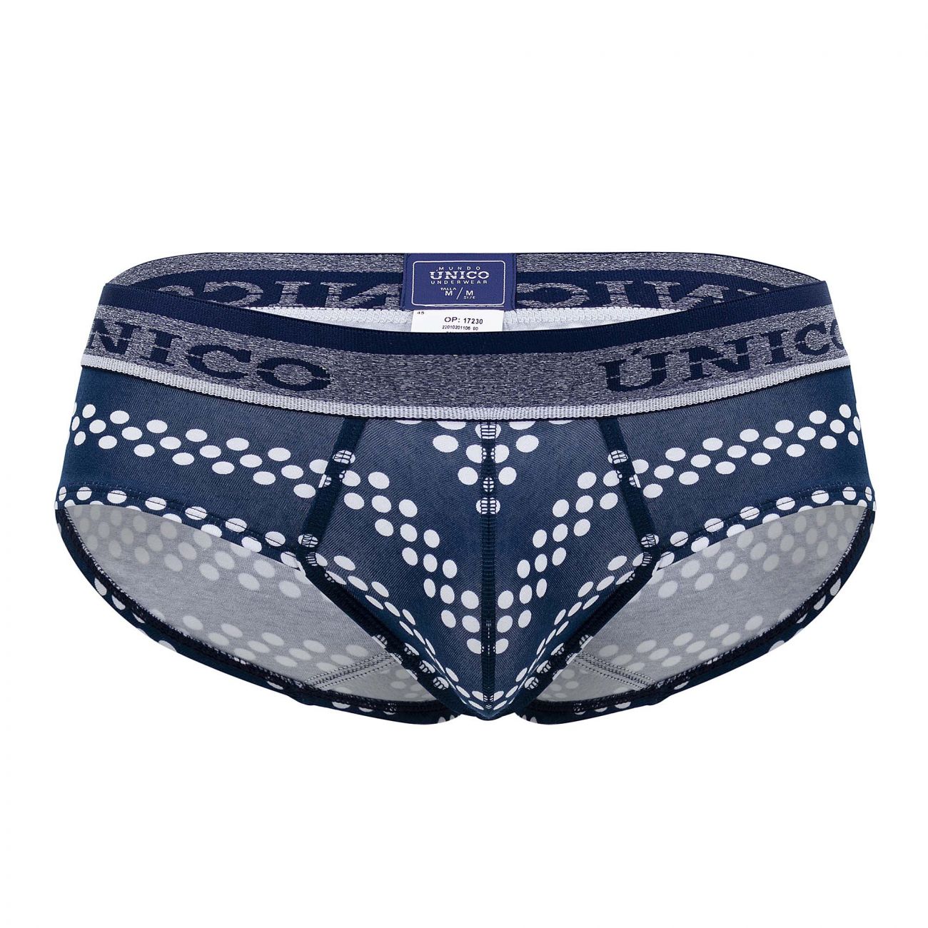 Unico 22010201106 Cristales Briefs Blue Printed