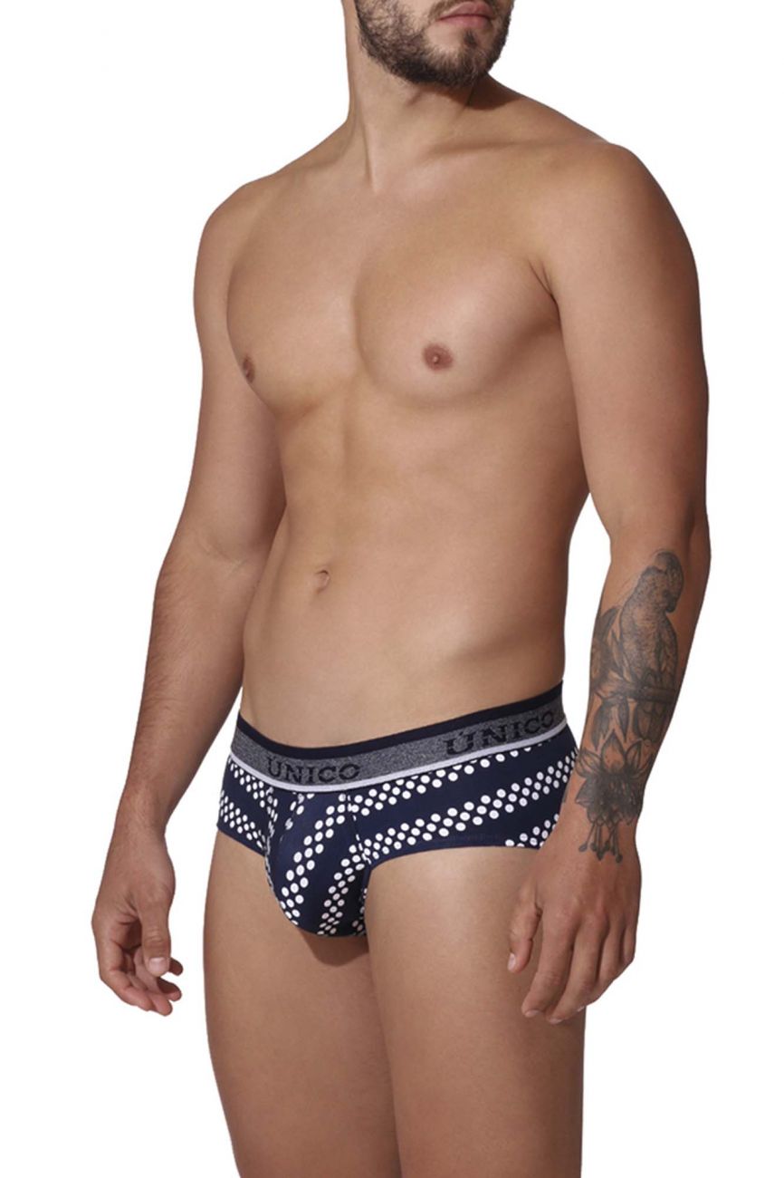 Unico 22010201106 Cristales Briefs Blue Printed