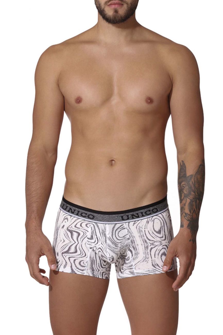 Unico 22020100106 Rastro Trunks White Printed