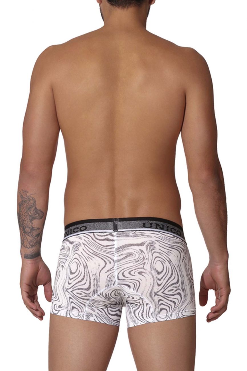 Unico 22020100106 Rastro Trunks White Printed