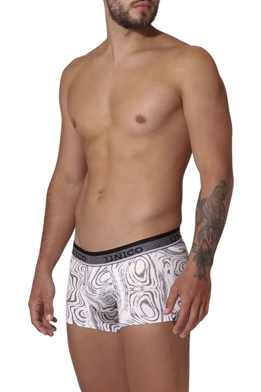 Unico 22020100106 Rastro Trunks White Printed