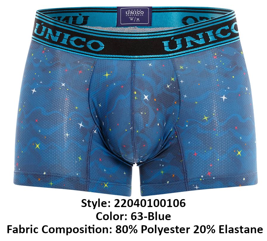 Unico 22040100106 Aloe Trunks Blue Printed
