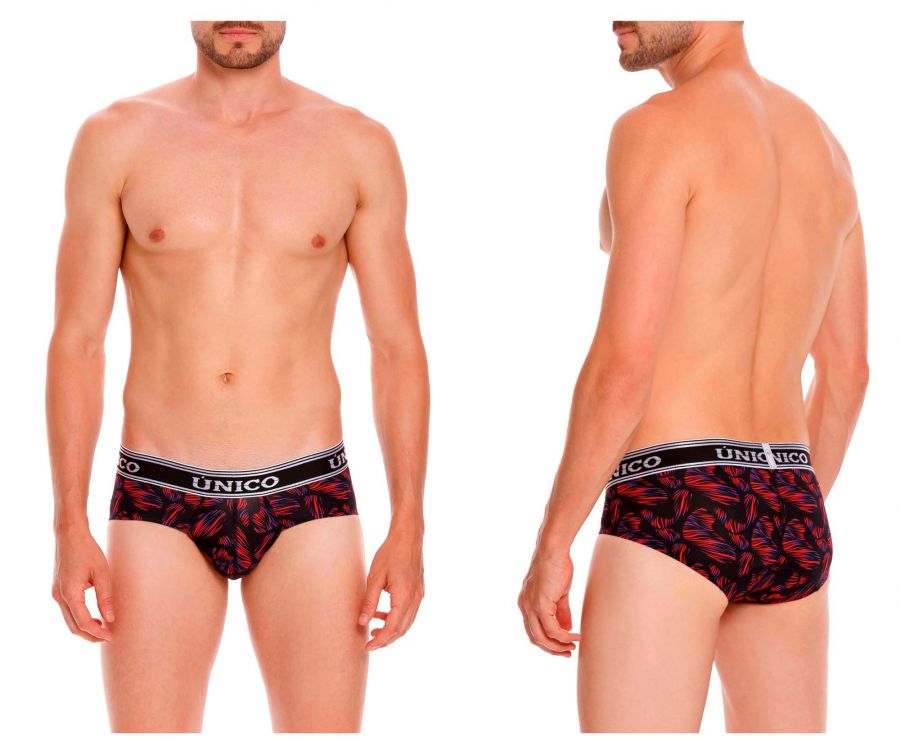 Unico 22040201104 Achinato Briefs Red Printed