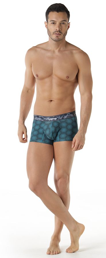 Unico 22070100105 Moleculas Trunks Teal Printed