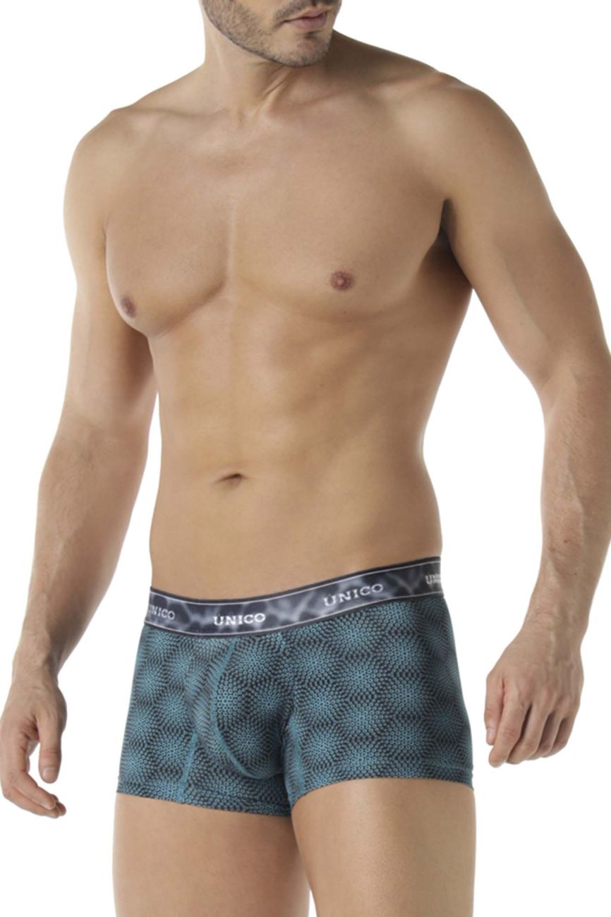 Unico 22070100105 Moleculas Trunks Teal Printed